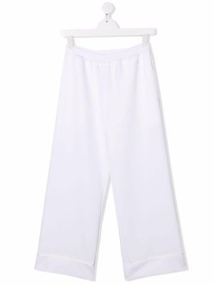 Monnalisa TEEN straight-leg trousers - White