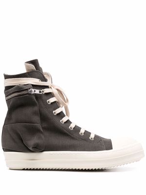 Rick Owens DRKSHDW high-top lace-up sneakers - Grey