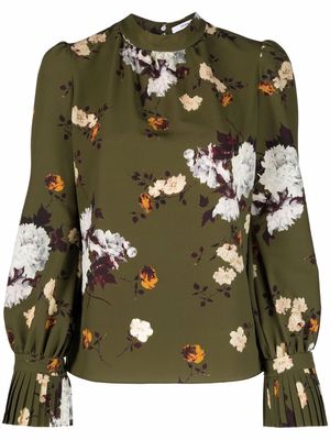 Erdem Barnaby floral-print blouse - Green