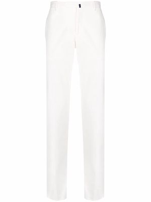 Incotex slim-cut cotton trousers - White