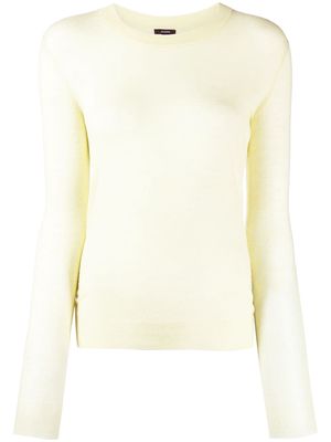 JOSEPH long-sleeved cashmere top - Yellow