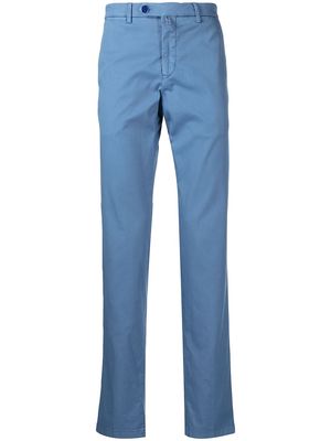 Kiton slim-fit chino trousers - Blue