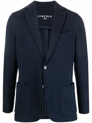 Circolo 1901 single-breasted tailored blazer - Blue