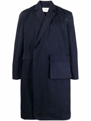 HENRIK VIBSKOV New Candle double-breasted coat - Blue