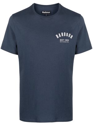 Barbour logo-print cotton T-shirt - Blue