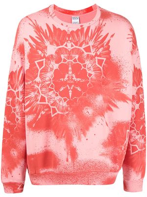 Marcelo Burlon County of Milan Kaleidoscope Wings print cotton sweatshirt - Pink