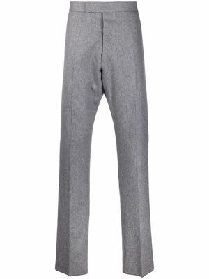 Thom Browne pressed-crease tailored trousers - Grey