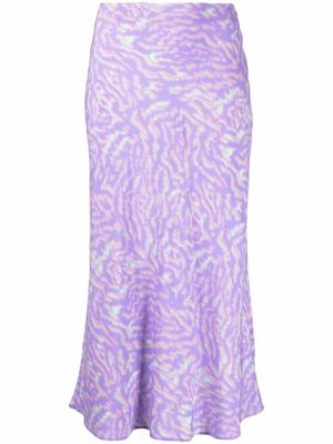 PS Paul Smith abstract-print midi skirt - Purple