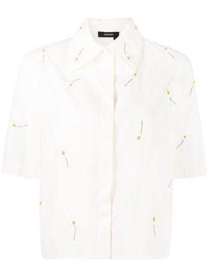 ANOUKI embroidered flower shirt - Yellow
