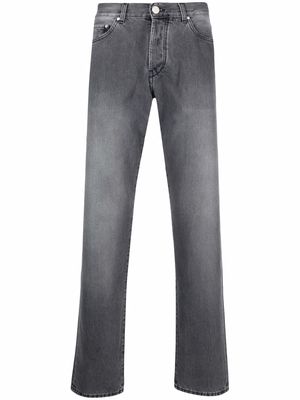 Han Kjøbenhavn stonewashed straight-leg jeans - Grey