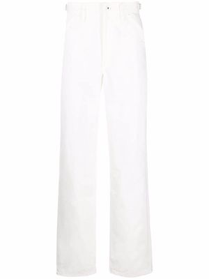 Jil Sander high-rise straight-leg trousers - White