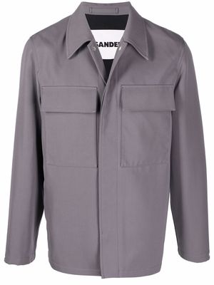 Jil Sander long-sleeve button-fastening jacket - Grey