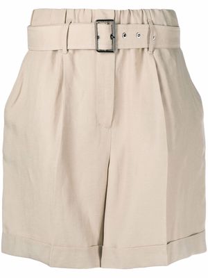 Woolrich belted-waist knee-length shorts - Neutrals