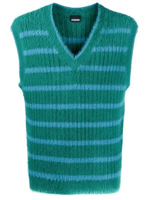 Jacquemus Le gilet Neve knit vest - Green