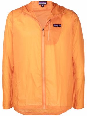 Patagonia logo zipped fitted jacket - Orange
