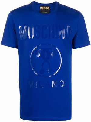 Moschino logo-print organic cotton T-shirt - Blue
