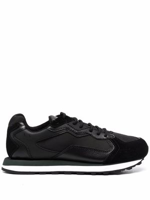 Armani Exchange panelled lace-up sneakers - Black