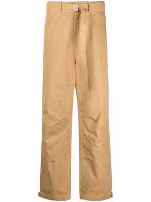 Lemaire cotton wide leg trousers - Neutrals