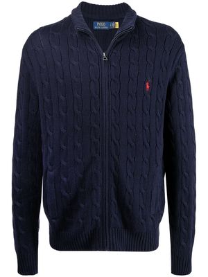 Polo Ralph Lauren cable-knit zip-up jumper - Blue