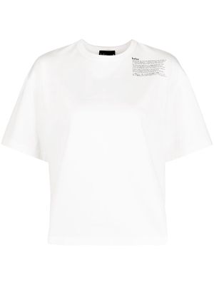 Kolor cotton construction-print T-shirt - White