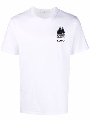 Maison Kitsuné MK Camp graphic-print T-shirt - White