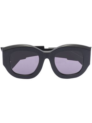 Kuboraum B5 oval-frame sunglasses - Black