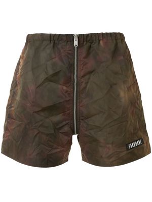Sankuanz reversible track shorts - Green