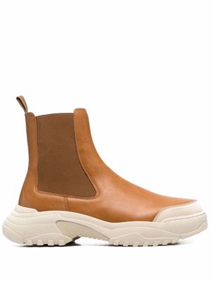 GmbH chunky slip-on boots - Brown