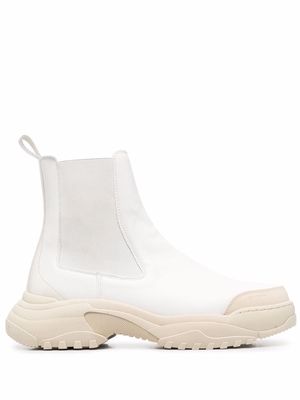 GmbH panelled Chelsea ankle boots - White