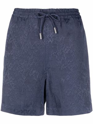 PS Paul Smith floral-print elasticated shorts - Blue