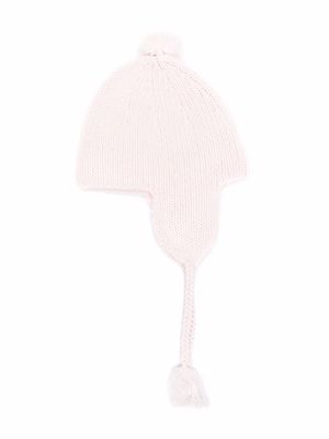 Bonpoint tassel beanie hat - Pink