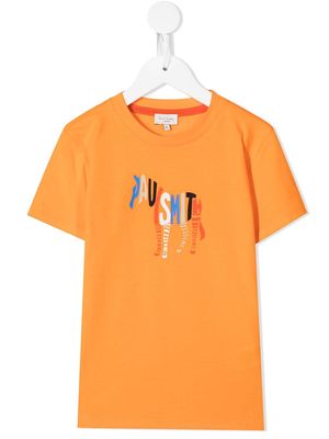 Paul Smith Junior logo-print T-shirt - Orange