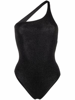 Oséree Lumière one-shoulder swimsuit - Black