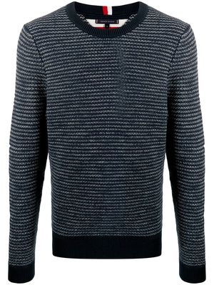 Tommy Hilfiger embroidered long-sleeve sweater - Blue