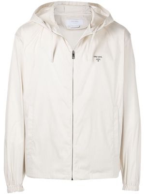 Prada hooded technical jacket - White