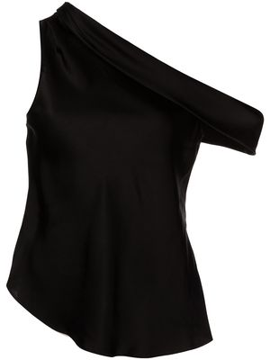 Jonathan Simkhai Lexy off-shoulder satin blouse - Black
