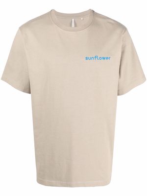 Sunflower Heavy Collage cotton T-shirt - Neutrals