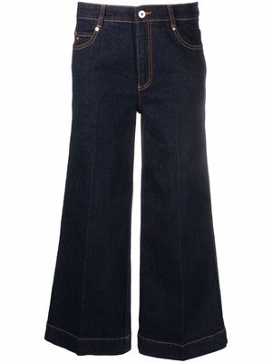 Kate Spade flared cropped jeans - Blue