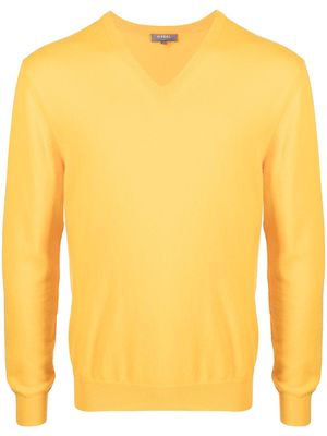 N.Peal V-neck cashmere jumper - Yellow