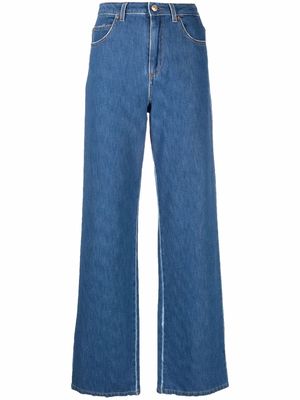 ERMANNO FIRENZE wide-leg denim jeans - Blue