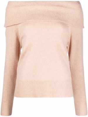 PAIGE Bardot long-sleeve knitted jumper - Neutrals