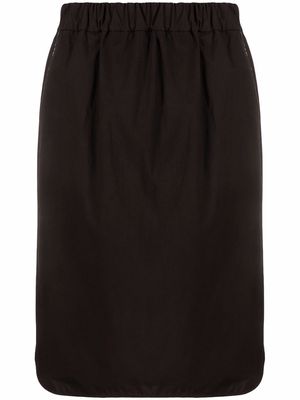 Fabiana Filippi elasticated-waist midi skirt - Black