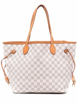 Louis Vuitton 2015 pre-owned Damier Azur Neverfull MM tote - Neutrals