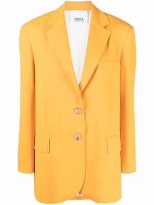Erika Cavallini single-breasted blazer - Orange