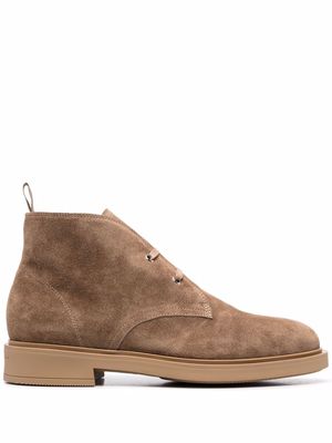 Gianvito Rossi lace-up desert boots - Neutrals