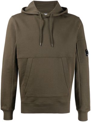 C.P. Company Lens-detail cotton hoodie - Green