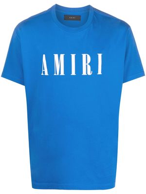 AMIRI logo-print cotton T-shirt - Blue