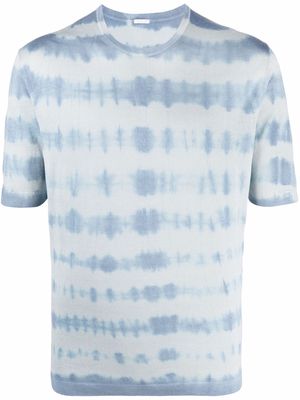 Malo tie-dye print cotton T-shirt - Blue