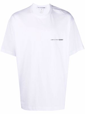 Comme Des Garçons Shirt logo-print cotton T-shirt - White