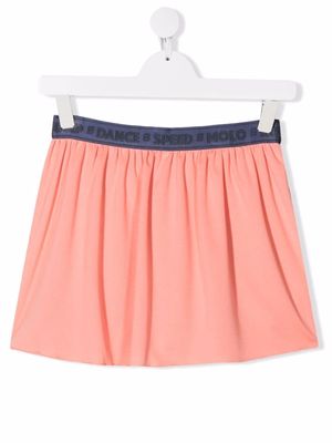 Molo TEEN logo-waistband skirt - Pink